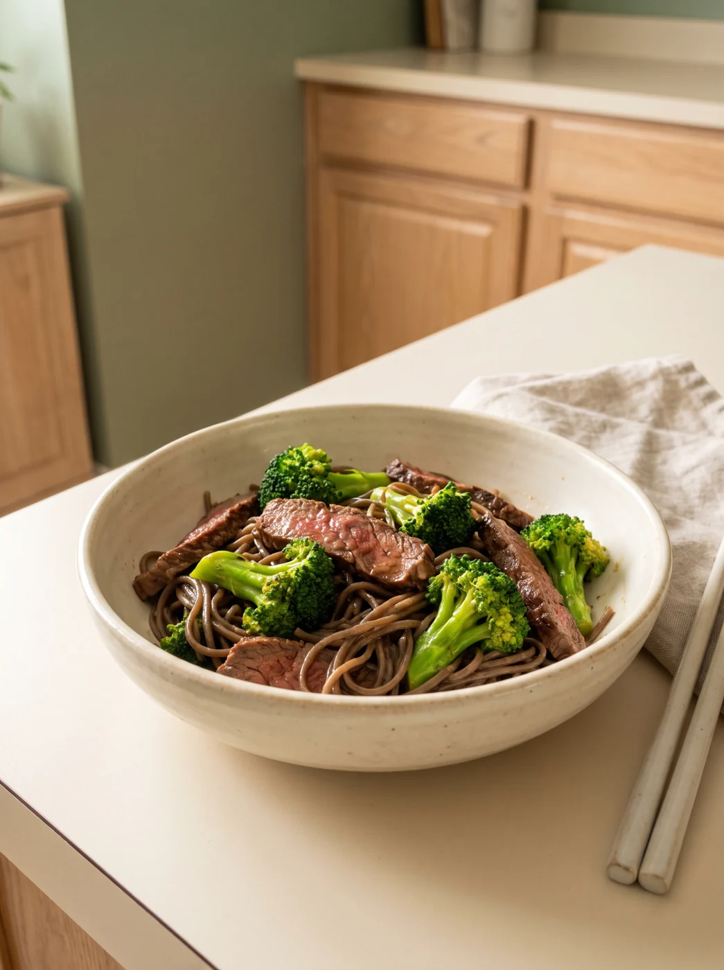 Beef and Broccoli Buckwheat Noodles