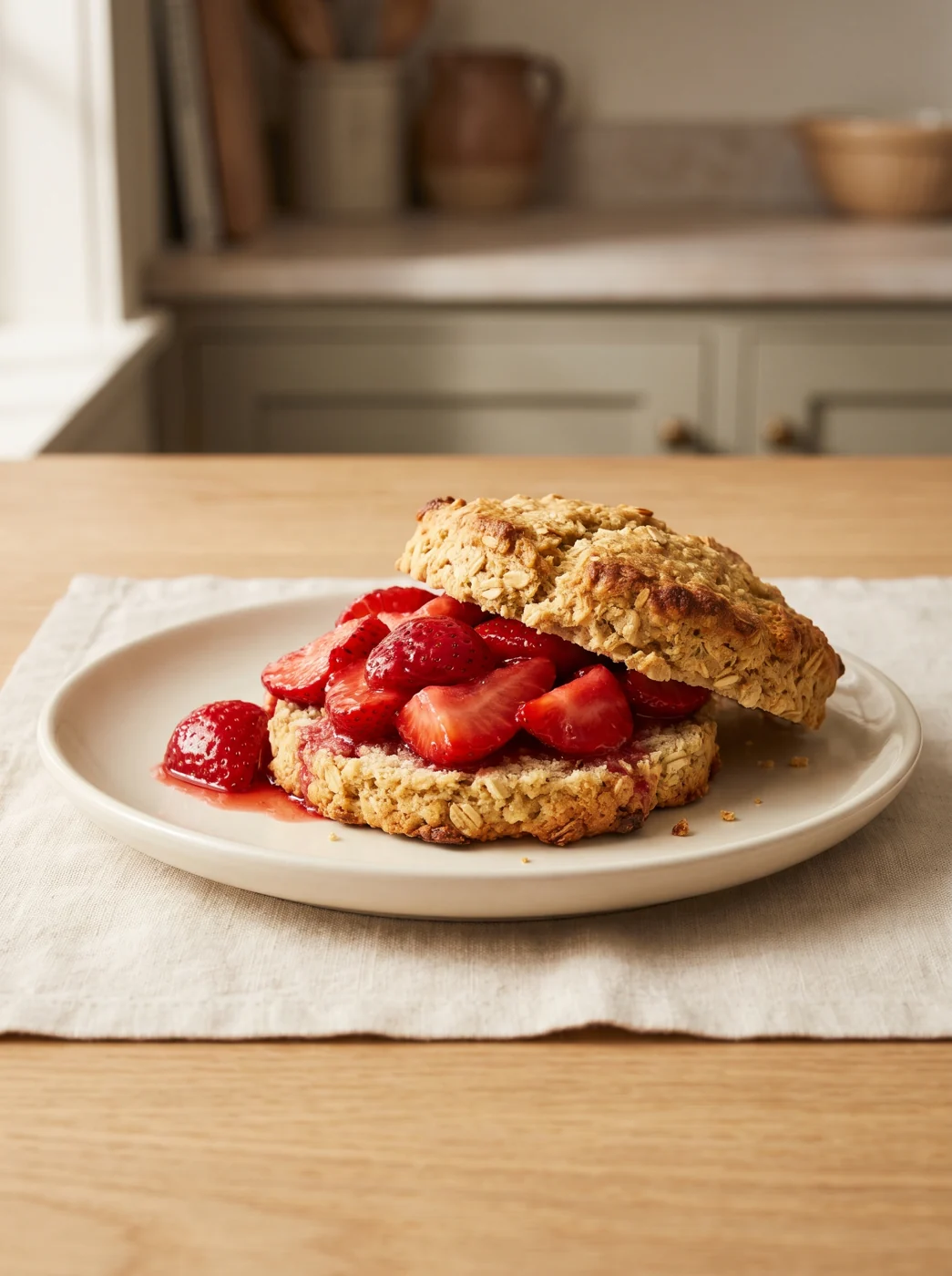 Strawberry Oat Shortcakes