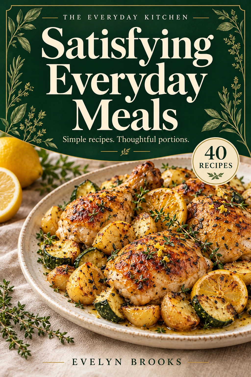 Satisfying Everyday Meals digital cookbook cover